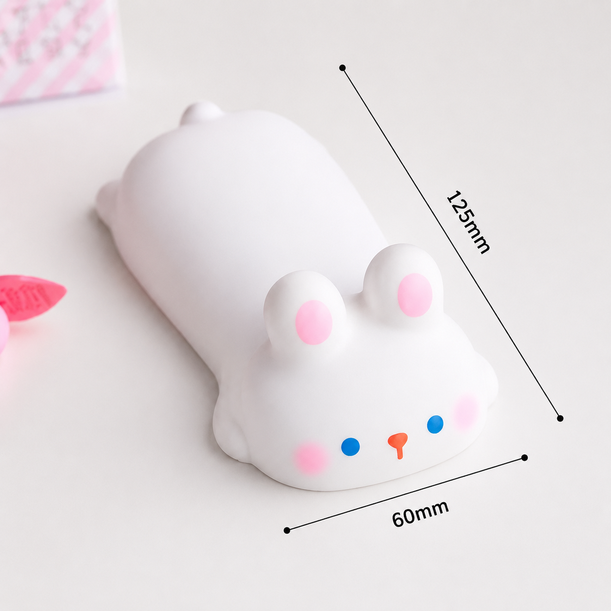 Kawaii Ergonomic Wrist Rest for Mouse & PC – Soft Desk Support
