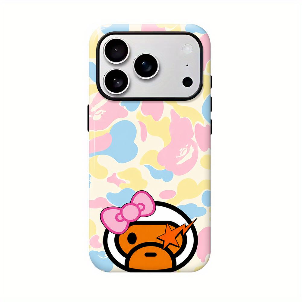 Bape New Color Y2K Streetwear Protective Phone Case for iPhone 12-17 Pro Max